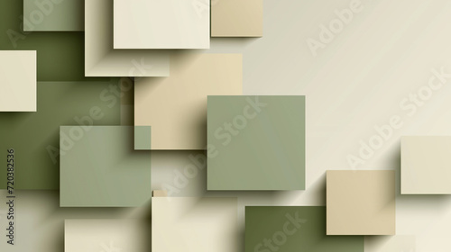 green and neutral beige abstract background vector presentation design. PowerPoint and Business background.