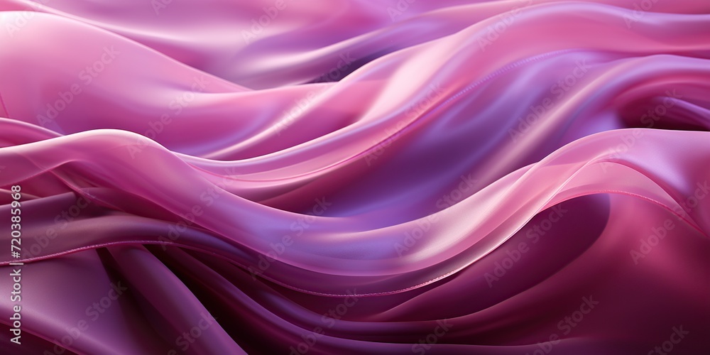 Fototapeta premium Abstract transparent fabric, ideal as a soft light background for beauty products or other applications, featuring satin and silk textures.