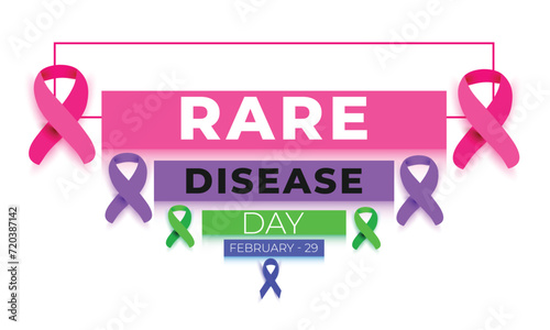 Rare Disease Day. background, banner, card, poster, template. Vector illustration.