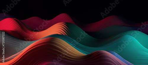 colorful wave pattern, gradation 68