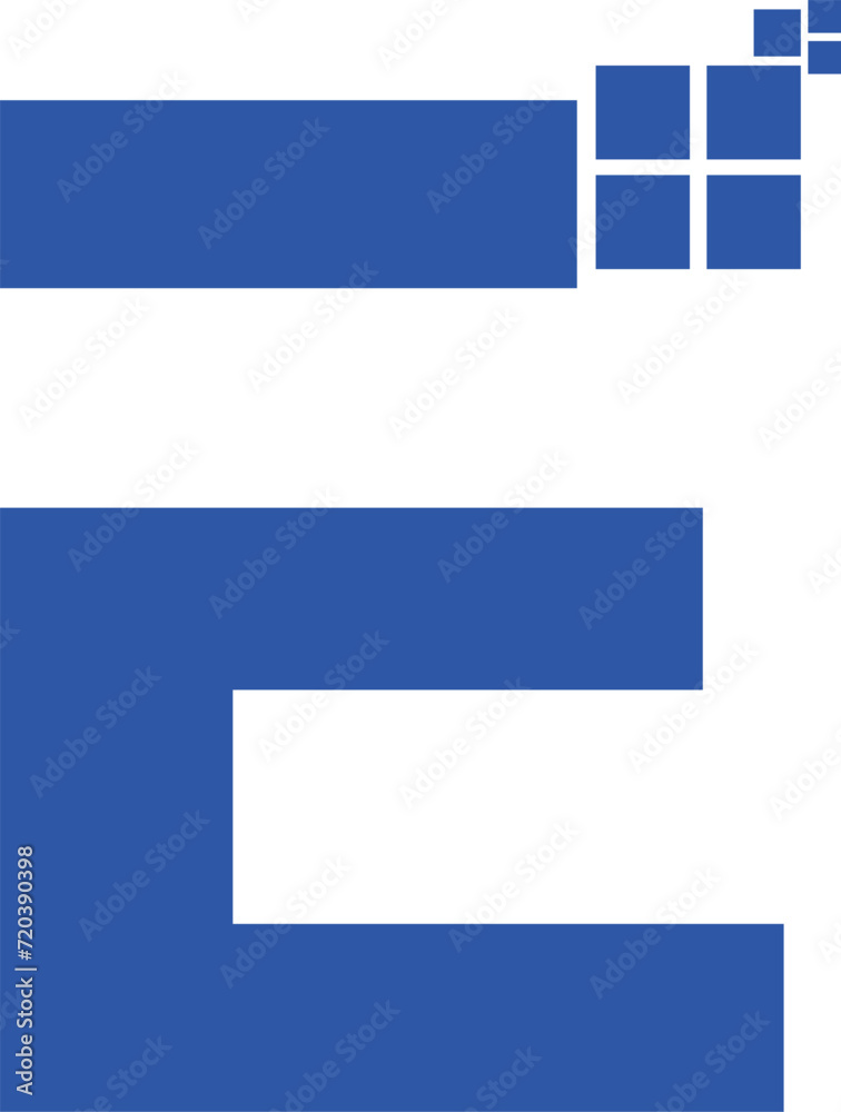 E letter technology logo design vector E letter technology logo design vector