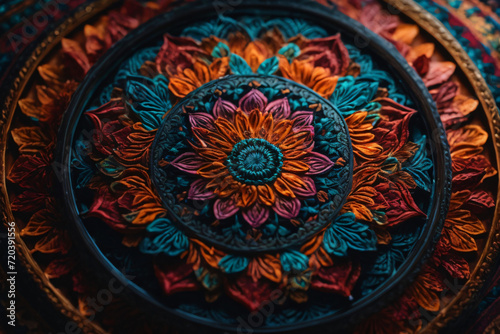 An Intricate and Colorfil Mandala Design