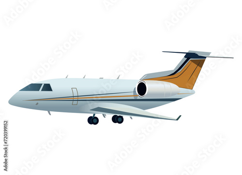 Plane of colorful set. Presentation of the world of aviation with this playful airplane illustration, where intricate design meets a whimsical cartoon aesthetic. Vector illustration.