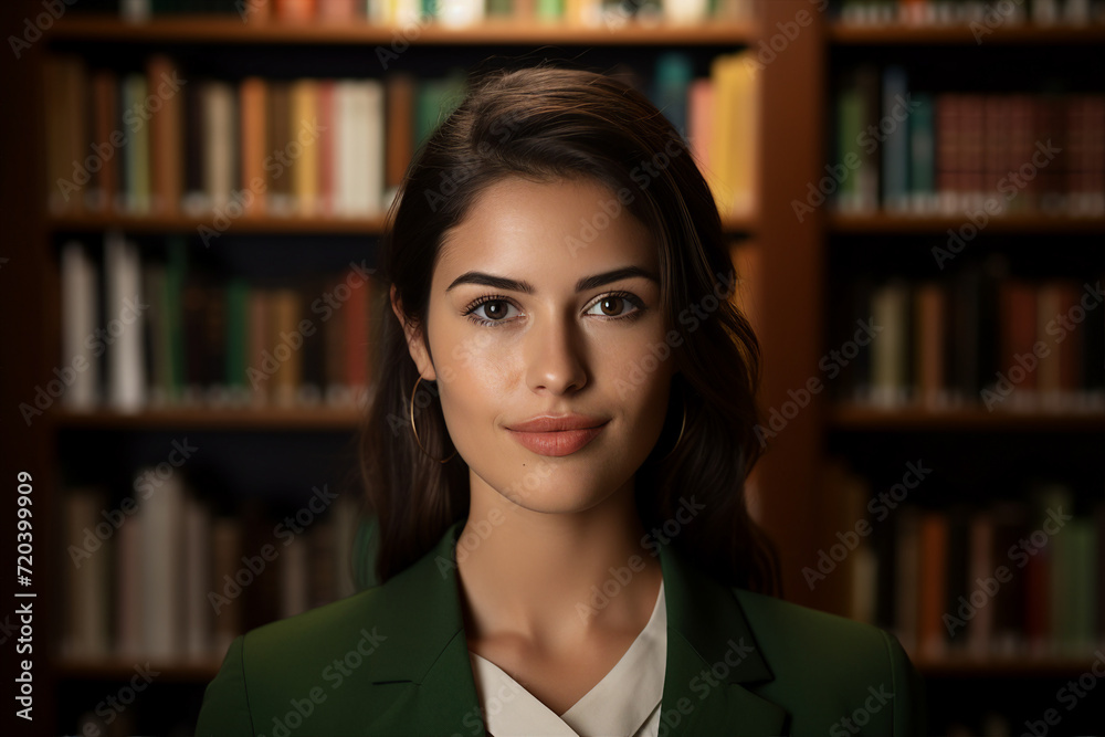 Generative AI technology conceptual picture World Book Day people reading book in big large library Generative AI technology conceptual picture World Book Day people reading book in big large library