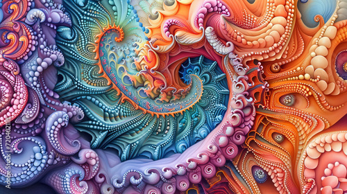 Kaleidoscopic Dreamscape: Abstract Artistry created with Generative AI technology