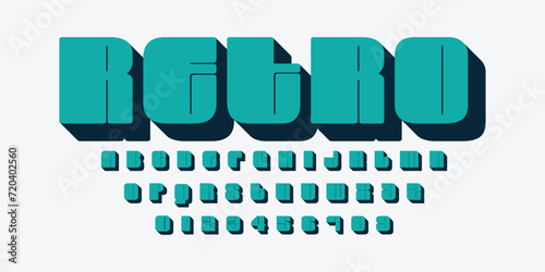 playful bold retro alphabet design