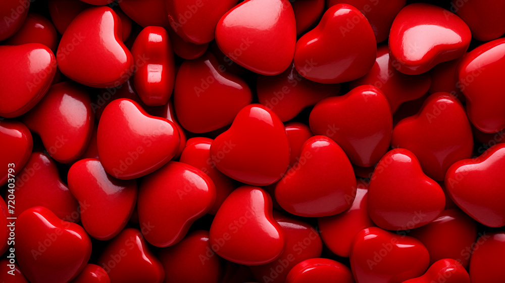 Red Candy Hearts Background/Texture
