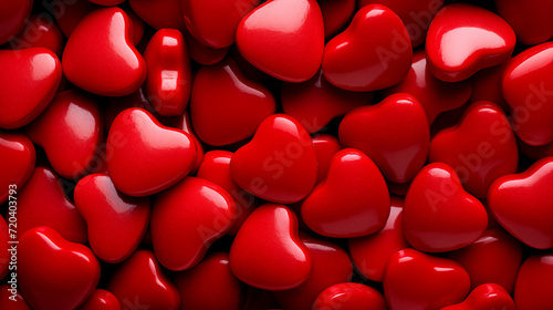 Red Candy Hearts Background/Texture