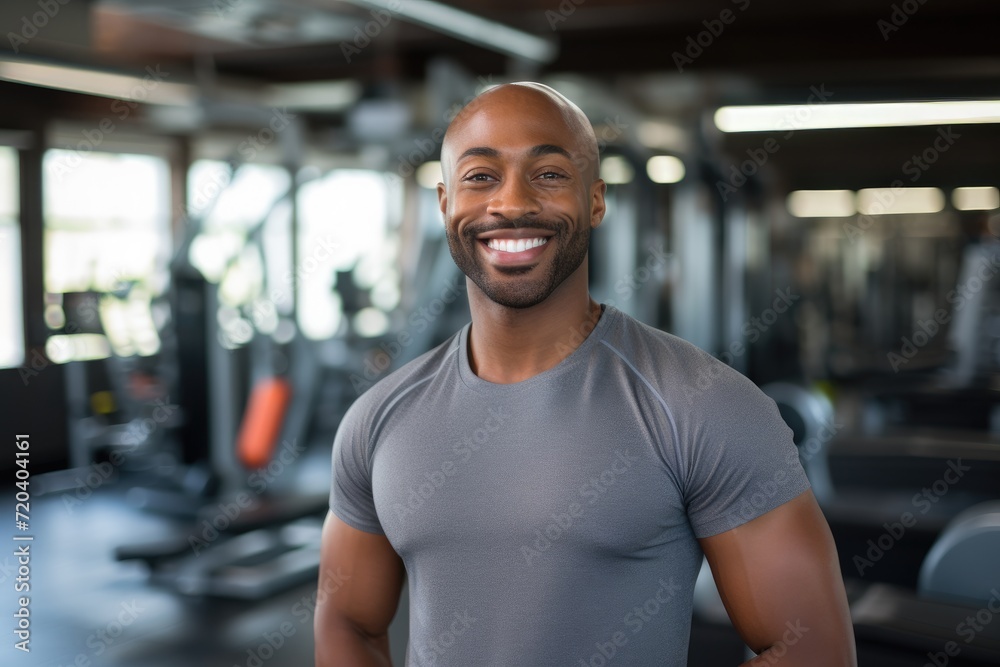 Smiling Man at Gym Poses for Camera in Fitness Center Photo, Tourists with flashlights near a yellow tent illuminated from the inside against the backdrop of an incredible starry sky, AI Generated Smiling Man at Gym Poses for Camera in Fitness Center Photo, Tourists with flashlights near a yellow tent illuminated from the inside against the backdrop of an incredible starry sky, AI Generated