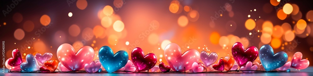 Valentines day background with transparent hearts Valentines day background with transparent hearts