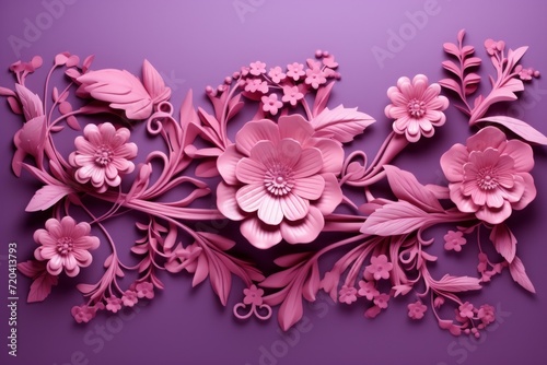 Women's day sales banner with flowers background. 8 march mockup © Sabina Gahramanova