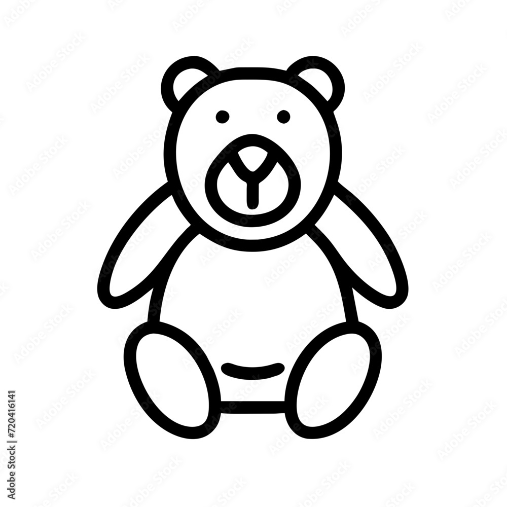 Fototapeta premium Teddy bear icon 