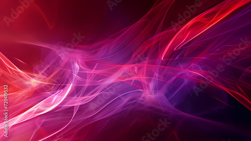 Abstract Colorful Light Waves on Dark Background