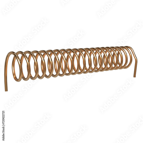 Realistic rendering of Solenoid Coil Electronics parts  