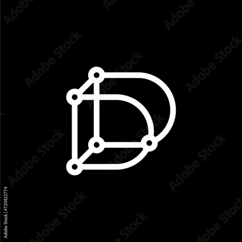 d tech logo icon design