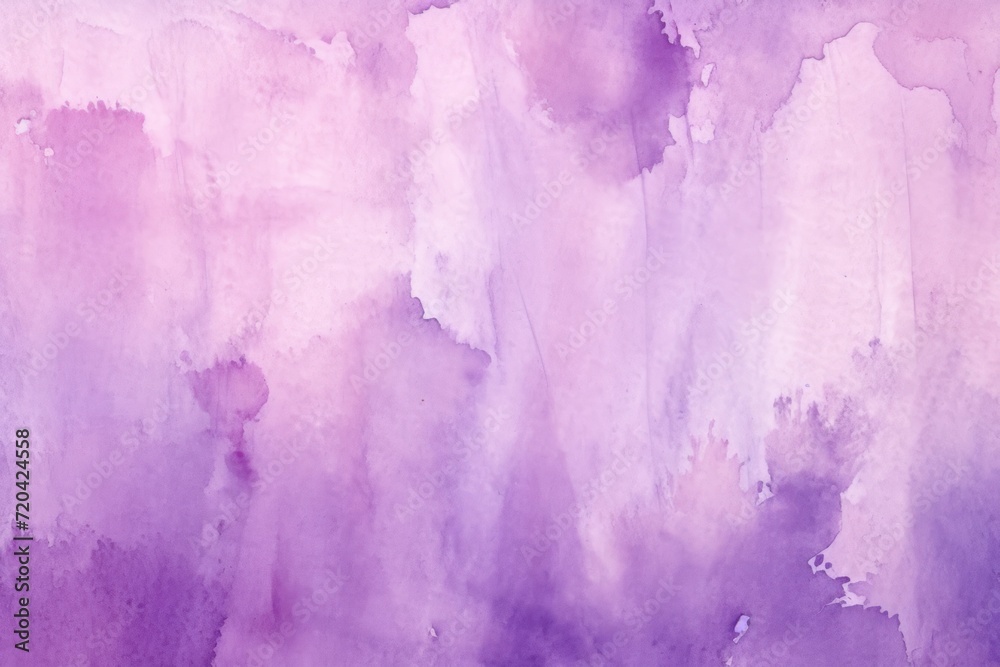 Purple watercolor abstract painted background on vintage paper background