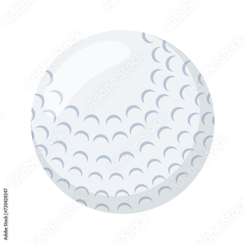 Golf ball flat style