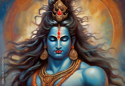The creation of Lord Shiva for the joyous celebration of Maha Shivaratri, a Hindu festival.