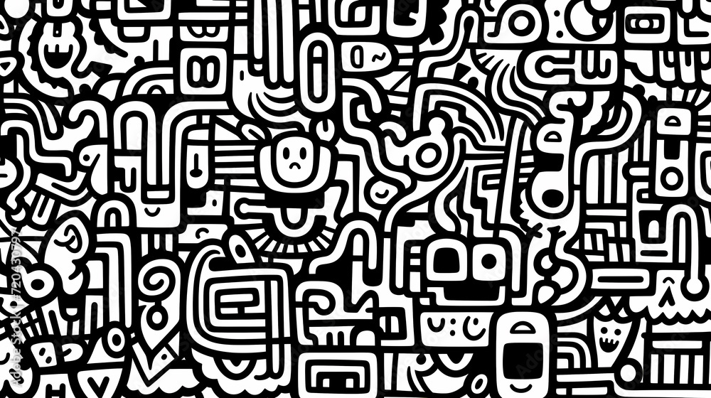 Abstract seamless doodle background, artistic background Abstract seamless doodle background, artistic background