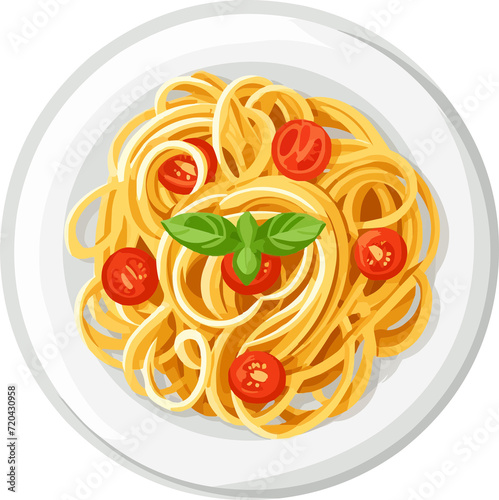 Delicious Pasta on Plate