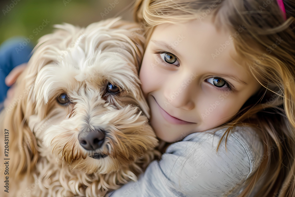 A young girl embraces her Havanese dog in a heartwarming display of genuine affection, encapsulating the profound bond of companionship and love shared between them
A young girl embraces her Havanese dog in a heartwarming display of genuine affection, encapsulating the profound bond of companionship and love shared between them