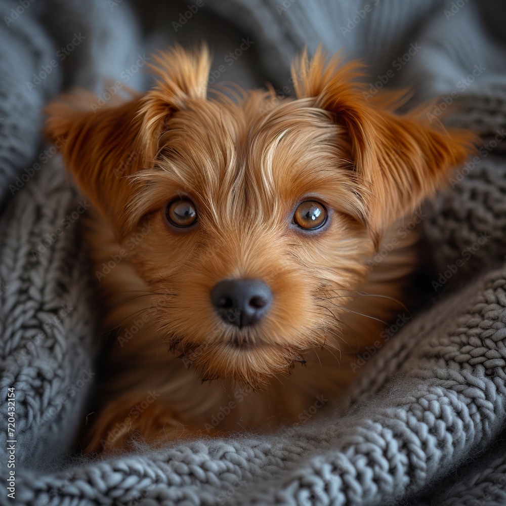 An adorable, funny and cuddly pet dog. Close-up of a fun and playful puppy in a cozy environment. Concept of animal care and affection. An adorable, funny and cuddly pet dog. Close-up of a fun and playful puppy in a cozy environment. Concept of animal care and affection.