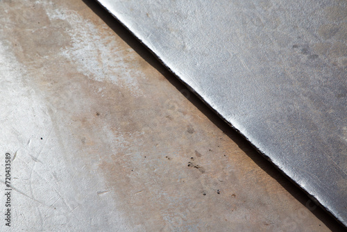 Weathered iron wall with seamless background of iron 