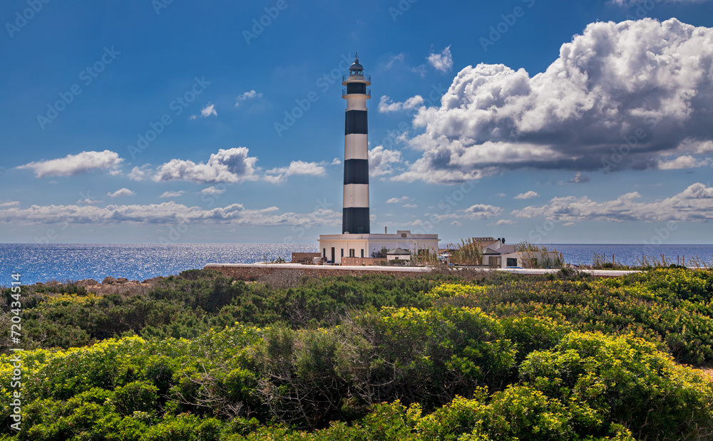 Artrutx Lighthouse at south coast of Menorca (Balearic Islands) Artrutx Lighthouse at south coast of Menorca (Balearic Islands)