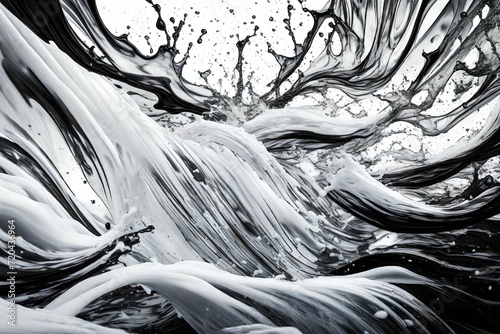 Colorful liquid splash. Abstract background. 3d rendering.