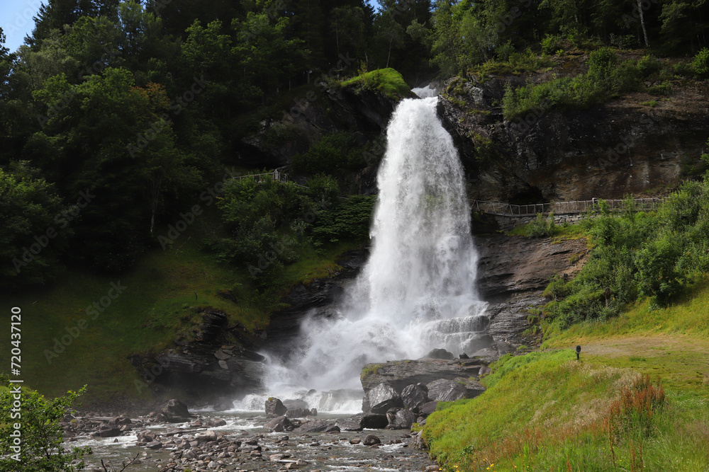 Steinsdalsfossen Waterfall - Norheimsund - Norway Steinsdalsfossen Waterfall - Norheimsund - Norway
