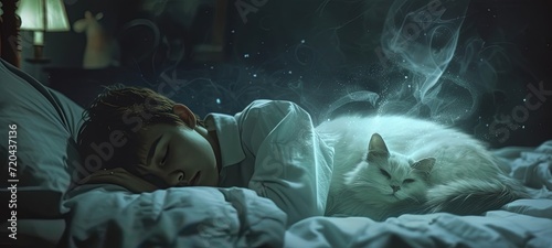 Person Sleep with Soul Pet