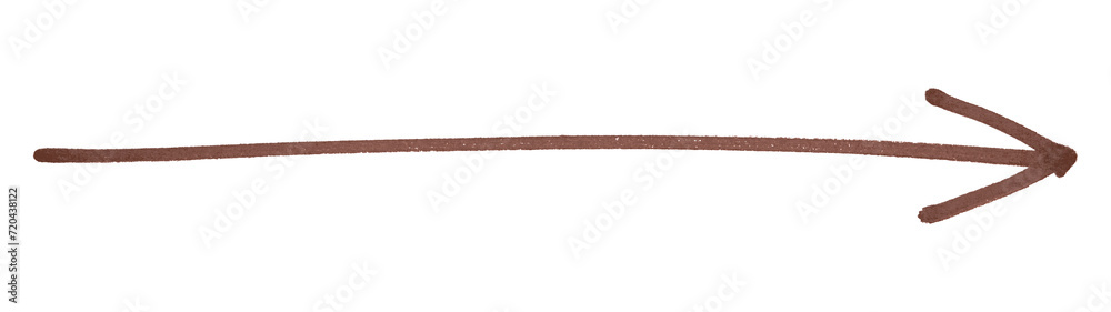 Brown arrows isolated on transparent background Brown arrows isolated on transparent background