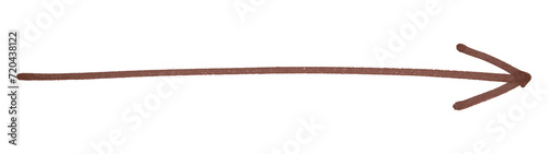 Brown arrows isolated on transparent background