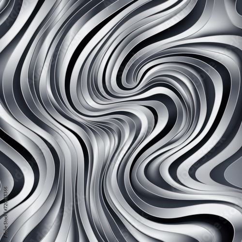 Silver groovy psychedelic optical illusion background