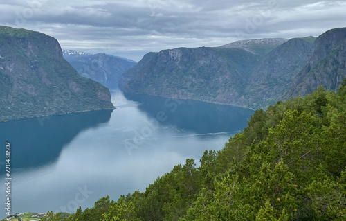 Aurlandsfjord - View from Stegastein - Norway
