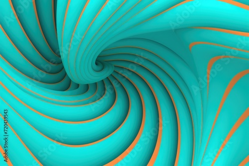 Teal groovy psychedelic optical illusion background