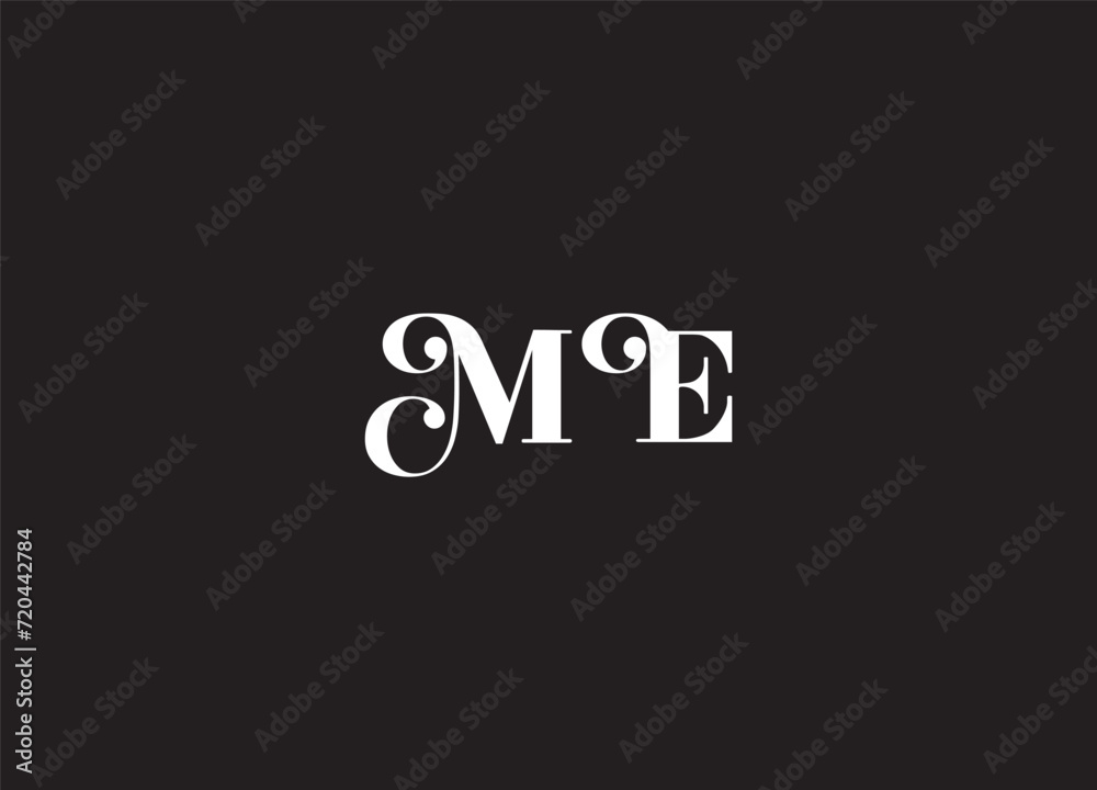 ME LETTER LOGO DESIGN AND INITIAL LOGO ME LETTER LOGO DESIGN AND INITIAL LOGO