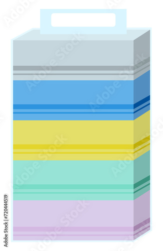 Tissue paper box tissue illustration.