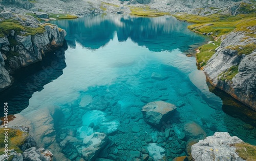 Mountain Lake in Pristine Wilderness