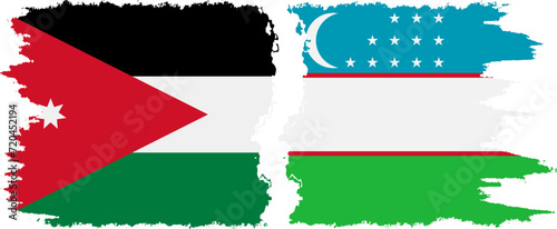 Uzbekistan and Jordan grunge flags connection vector Free Download Uzbekistan and Jordan grunge flags connection vector - GFXLoad