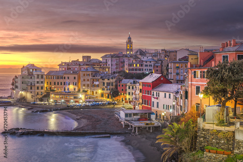Bogliasco, Genoa, Italy Town on the Mediterranean Sea