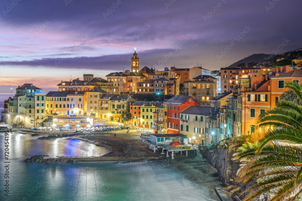 Bogliasco, Genoa, Italy Quaint Town on the Mediterranean Sea