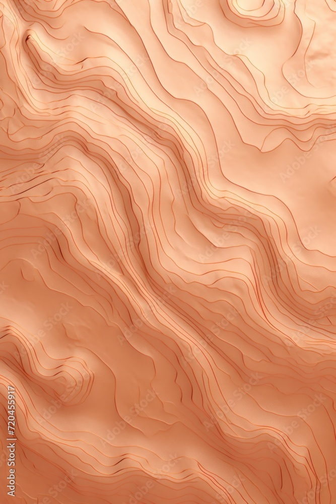 Terrain map rose gold contours trails, image grid geographic relief topographic contour line maps