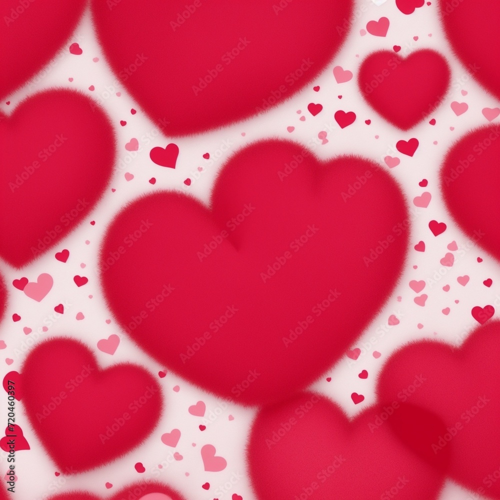 Valentine Wallpaper, Generative Ai, pink heart wallpaper