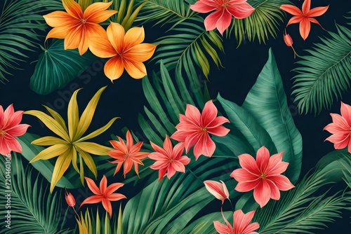 seamless floral pattern © muzamli art