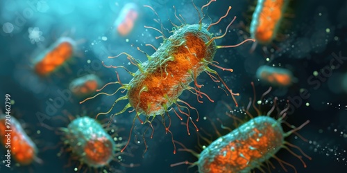 The microscopic biology of probiotic bacteria within the realm of science.