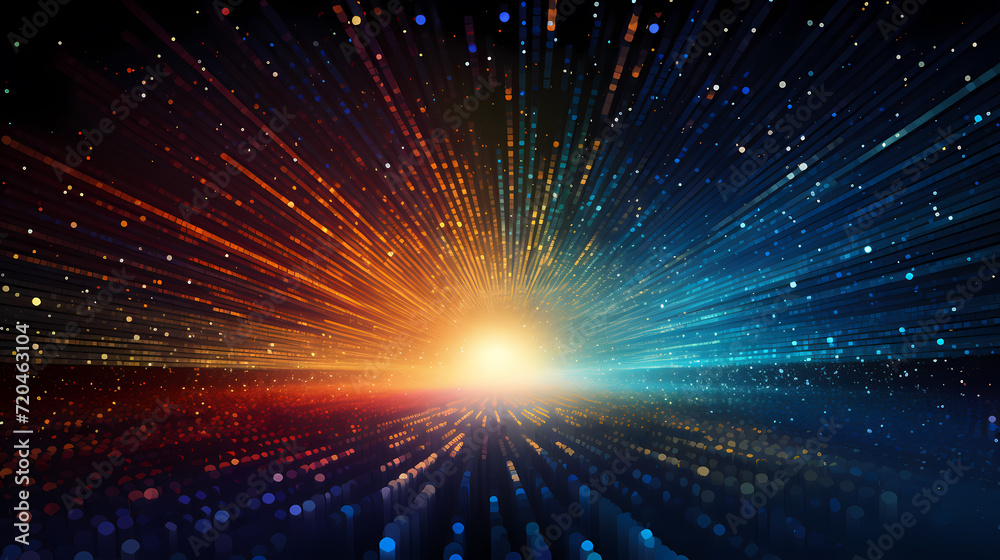 Naklejka premium Featuring stunning soft bokeh lights and shiny elements. Abstract festive and new year background