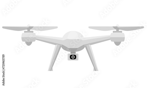 aerial mobile drone quadcopter smart quadrocopter for video and photo shooting stock vector illustration