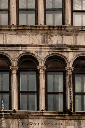 old windows in the old building