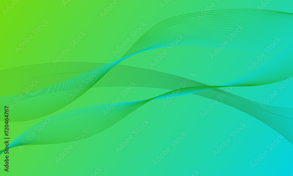 green soft lines wave curves on gradient abstract background green soft lines wave curves on gradient abstract background